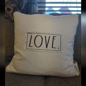 Rae Dunn Decorative 20x20 pillow "love"